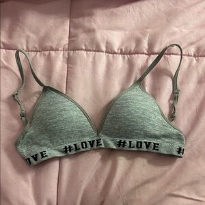 Wonder Nation Gray #LOVE Bralette
